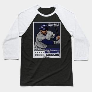 Reggie Jackson New York Y Throwback Card Baseball T-Shirt